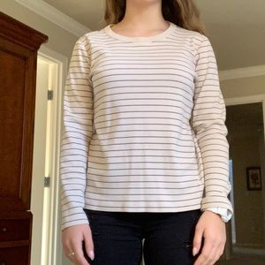 Lands’ End striped long sleeve shirt